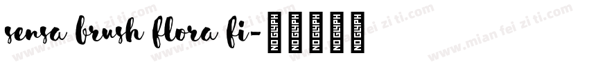 Sensa Brush Flora Fi字体转换